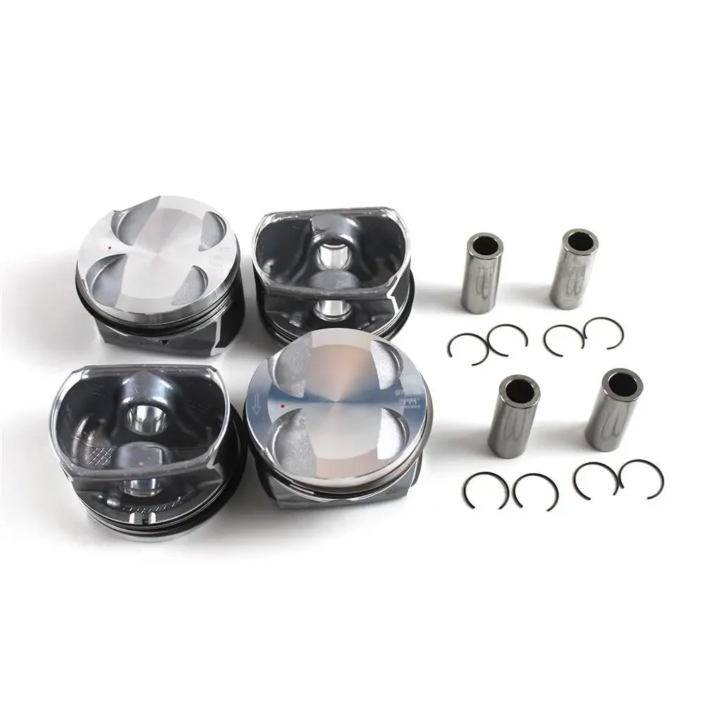 11257589348 4pcs N12 N16 Engine Piston & Ring Kit 77mm Std Set Fit Mini R55 R56 R57 R58 R60 Cooper Countryman Paceman 2006-2016