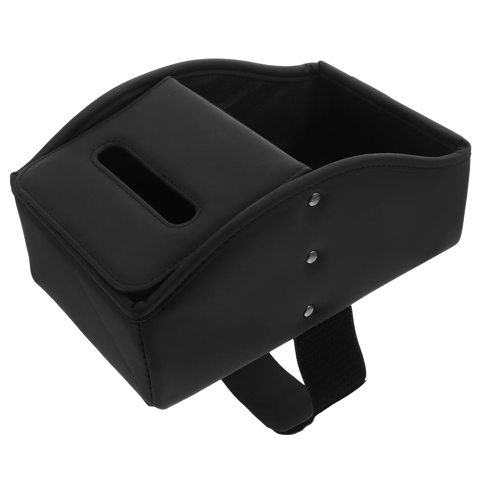 

Car Armrest Holder Pu Dispenser For Center Console Backseat Storage Universal Mount Vehicle Interior Compatible