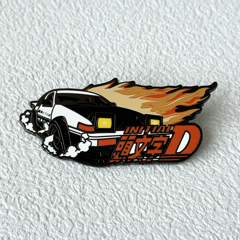 

Cool Japanese Manga Race Car Hard Enamel Pin Men Women's Brooch Lapel Pins for Backpacks Anime Badges Jewelry Decorations