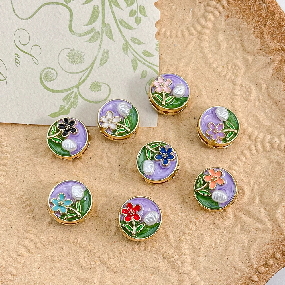 Cordial Design 30Pcs 21*21MM Alloy Beads/Hand Made/DIY Beads/Paint Effect/Round Shape/Jewelry Findings & Components #19474