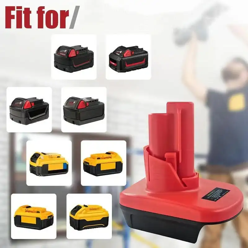 

Перетворювач DM20M12 в адаптер для Milwaukee M18 для Dewalt 18 В, аккумулятор для Milwaukee для электроинструментов M12 12 В