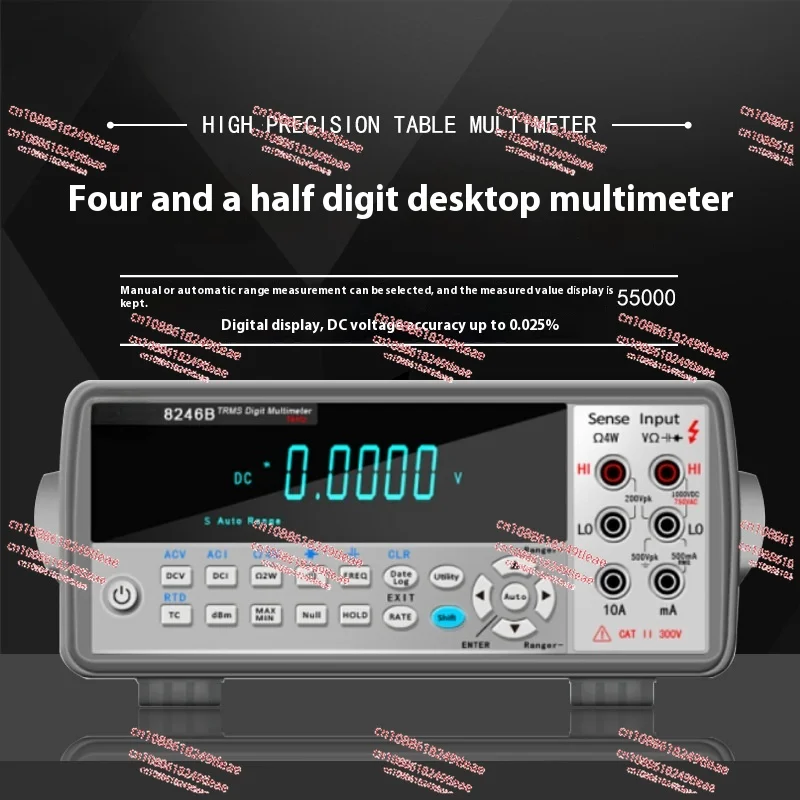 Display Autoranging Digital Multimeter Bench Top Multimeter 110V/220V 20Hz~1KHz VC8246B Desktop Digital Multimeter 4-1/2 Bit VFD