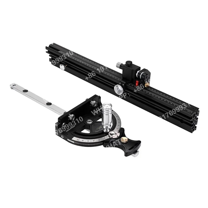 Cerca de medidor de esquadria HD-MG21 com medidor para serra de mesa pequena cerca de ângulo de 70 graus 540-910mm para serra de mesa pequena