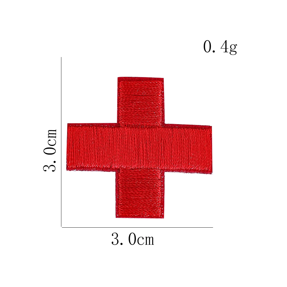 5pcs Red Cross Embroidery Patch Sewing Applique Decorative Sticker for Shirt Cartoon Nurse Hat Children\'s Badge DIY Accessories