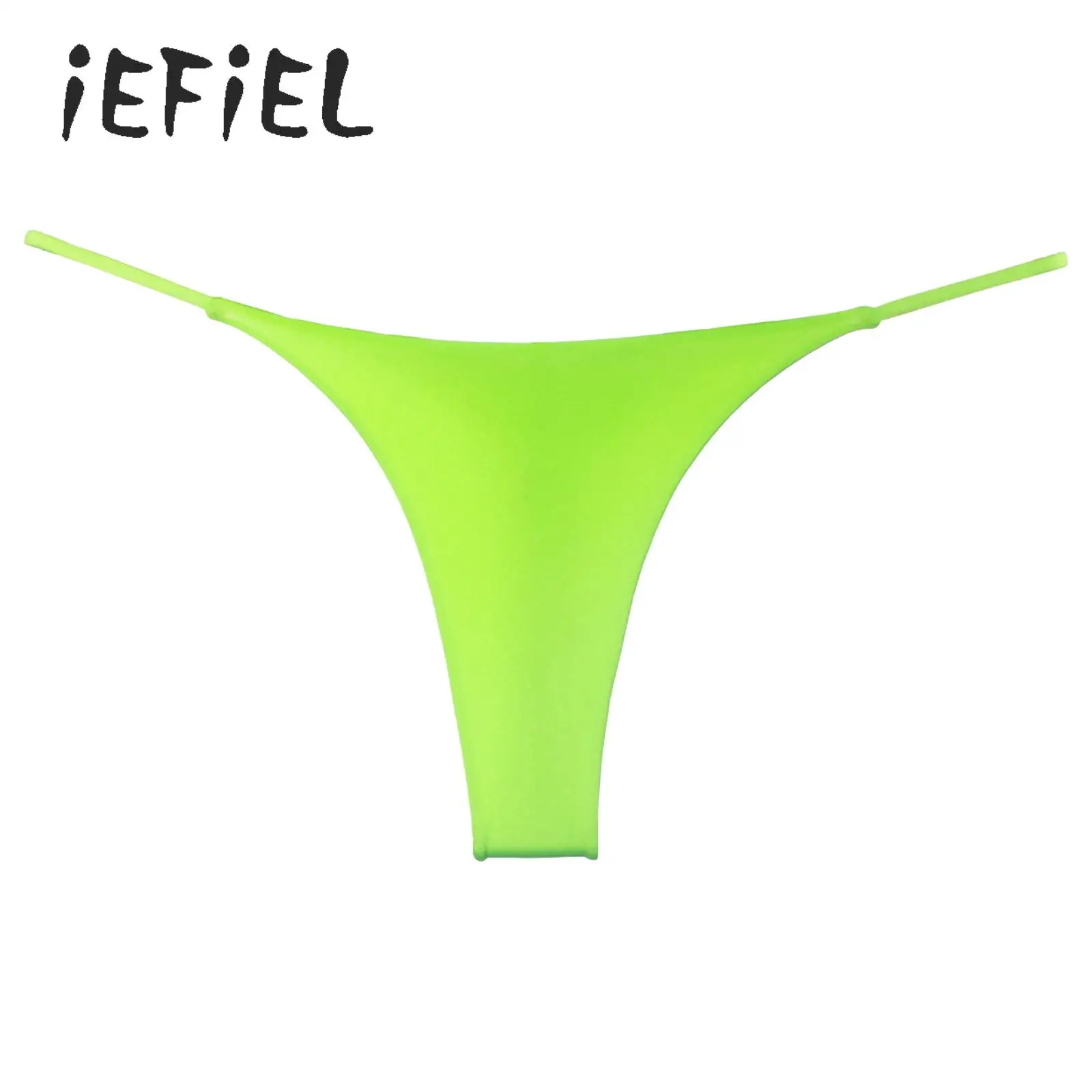 

Women T-back Thong Bikini Bottom Briefs Swimwear Sexy Low Rise G-string Panties Beach Sunbathing Swim Wear Private Pool Swimsuit