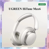 UGREEN HiTune Max6 Head Mounted Earphones Active Noise Reduction AI Intelligent Custom Bluetooth Gaming Earphones PC Accessories