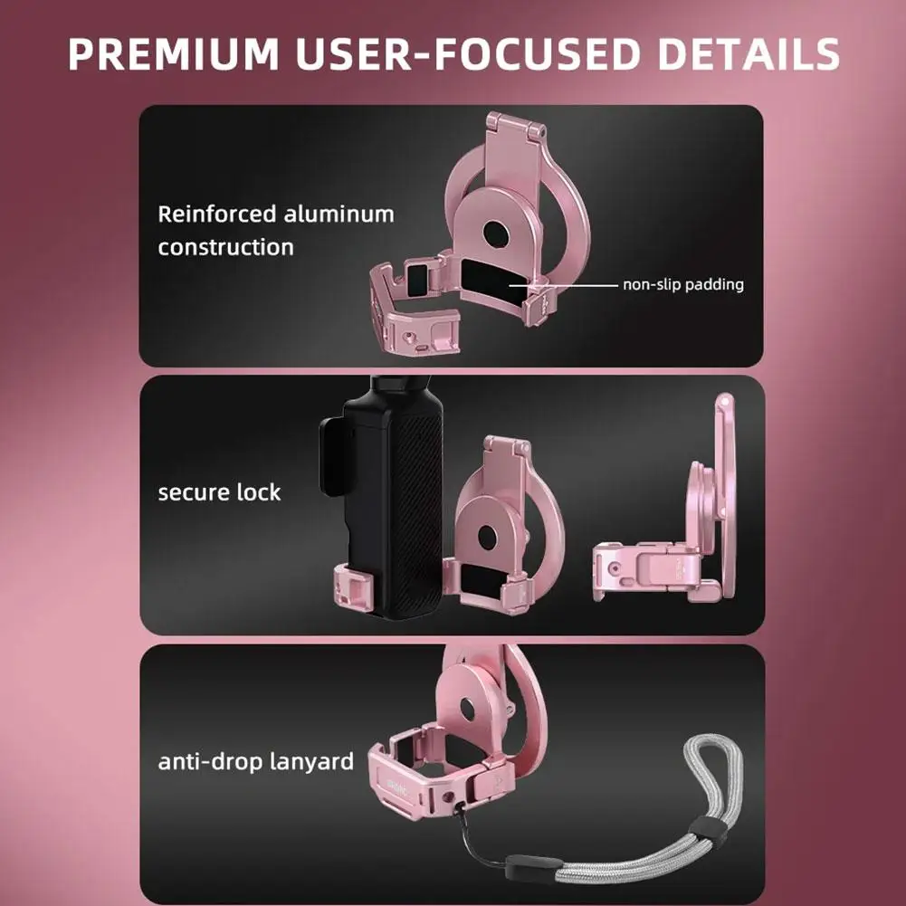 For DJI POCKET3 Magnetic Expansion Bracket Adapter Base Cold Shoe Holder Live Vlgo Video Photography Accerrories