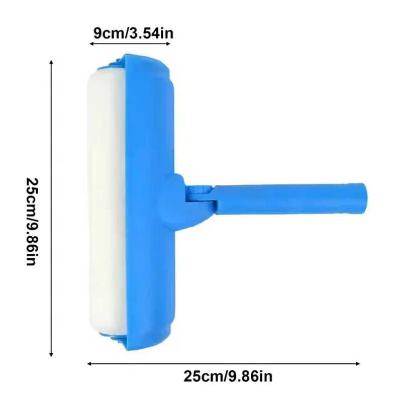 1pc Ceiling Paint Roller 10inch Ceiling Repair Roller Adjustable Handle Painting Roller No-Drip ceiling roller brush With Shield