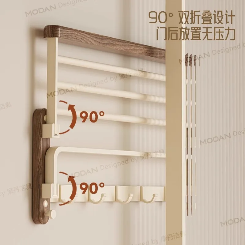 ใหม่จีนชั้นวางผ้าขนหนูห้องน้ําไม่เจาะห้องน้ําชั้นวางผ้าขนหนูห้องน้ํา