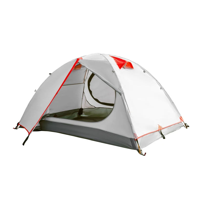 Hot sale foldable double layers 2 person camping outdoor tent tente de waterproof