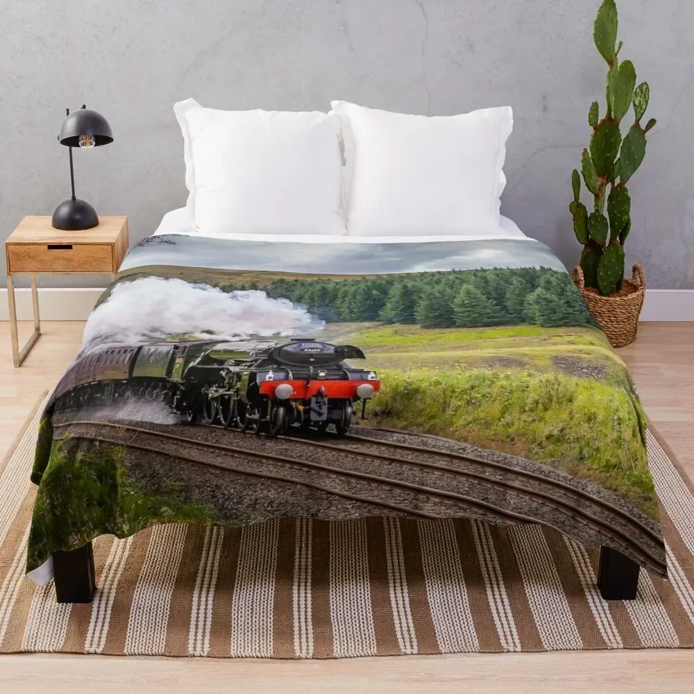 

Flying scotsman at beck hole Throw Blanket Versatile Cozy Throw Blanket for All Occasions