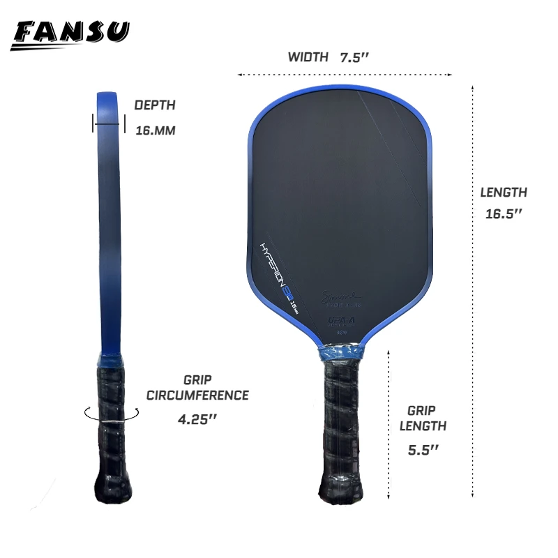 Hyperion 3s 16mm pickle paddle pro player edição gen3 propulsão eva espuma enchimento núcleo pickleball paddle raquete UPA-A aprovado