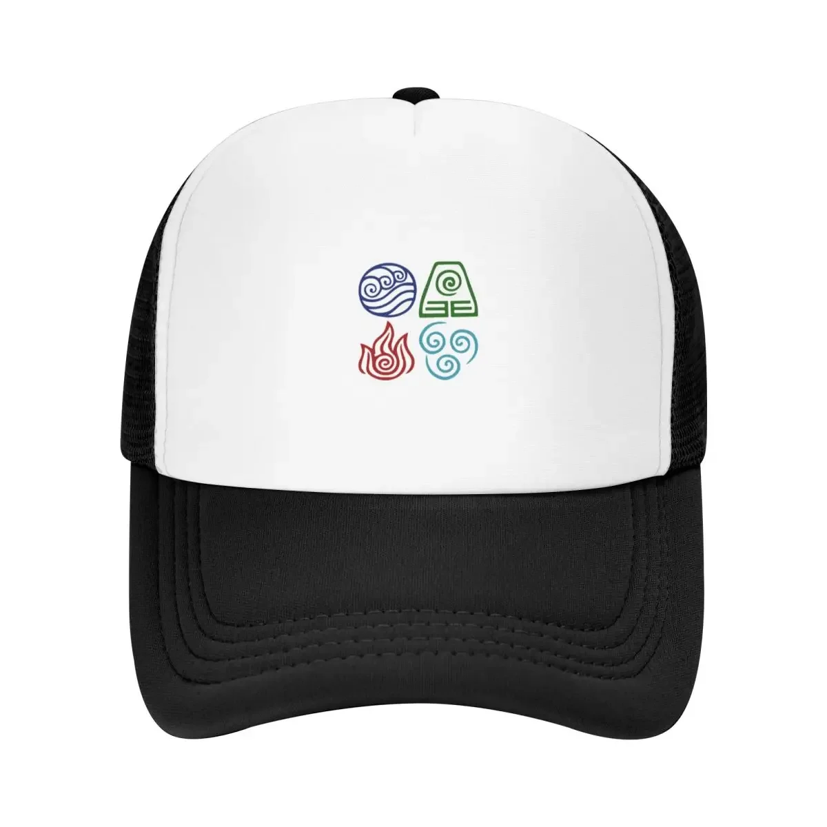 

Avatar Four Elements Square Cap Fashion Mesh Baseball Caps Adjustable Hat Hip Hop Summer Unisex Baseball Hats Polychromatic