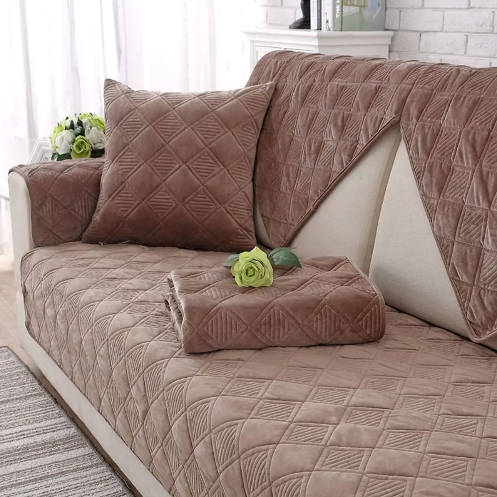 모던 미니멀리스트 유럽 스타일 소파 커버 두꺼운 논슬립 소파 타월 부드럽고 통기성 있는 소파 커버 사계절용