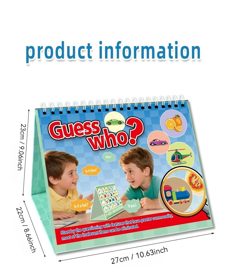Guess Who I Am Thinking Interactive Logic Reasoning Game Desk Calendar Version Board Game Oral Expression Stress Relieving Toy
