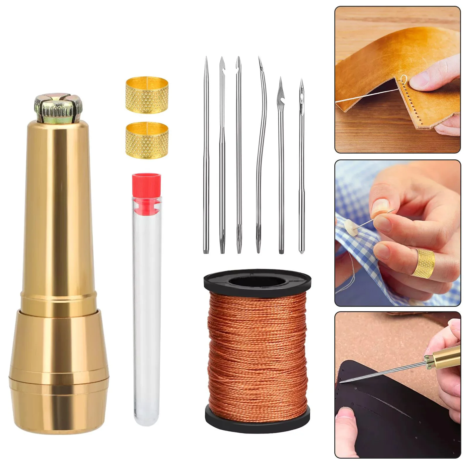 10Pcs Leather Sewin…