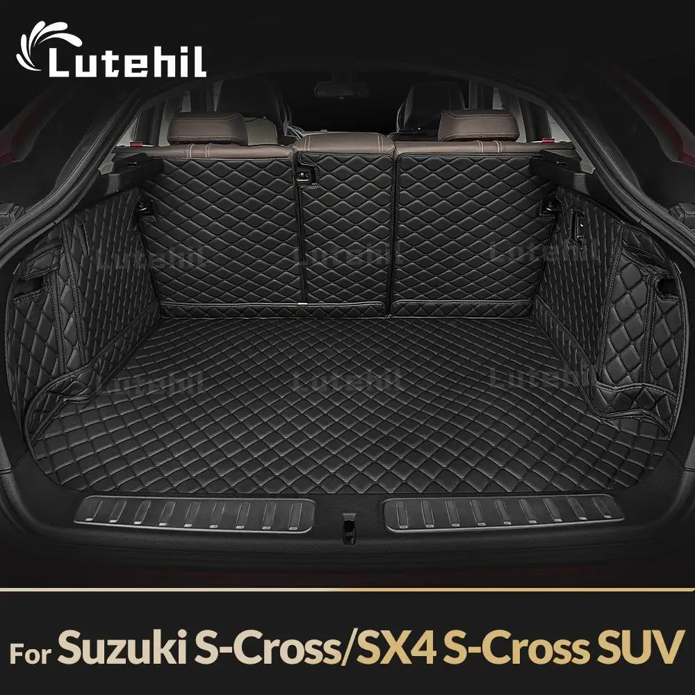 

For Suzuki S-Cross、SX4 S-Cross SUV Auto Full Coverage Trunk Mat Car Protective Pad Cargo Liner Interior Accessories