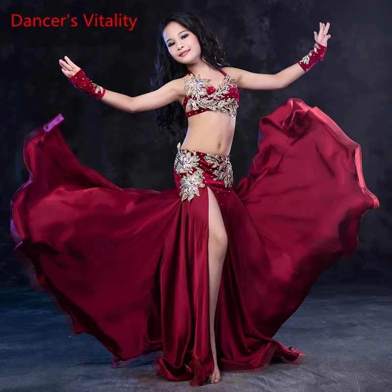 Dancer\'s Vitality Bellydance Costumes Harness Back Opening Irregular Long Skirt Belly Dance Dress For Belly Dance Top