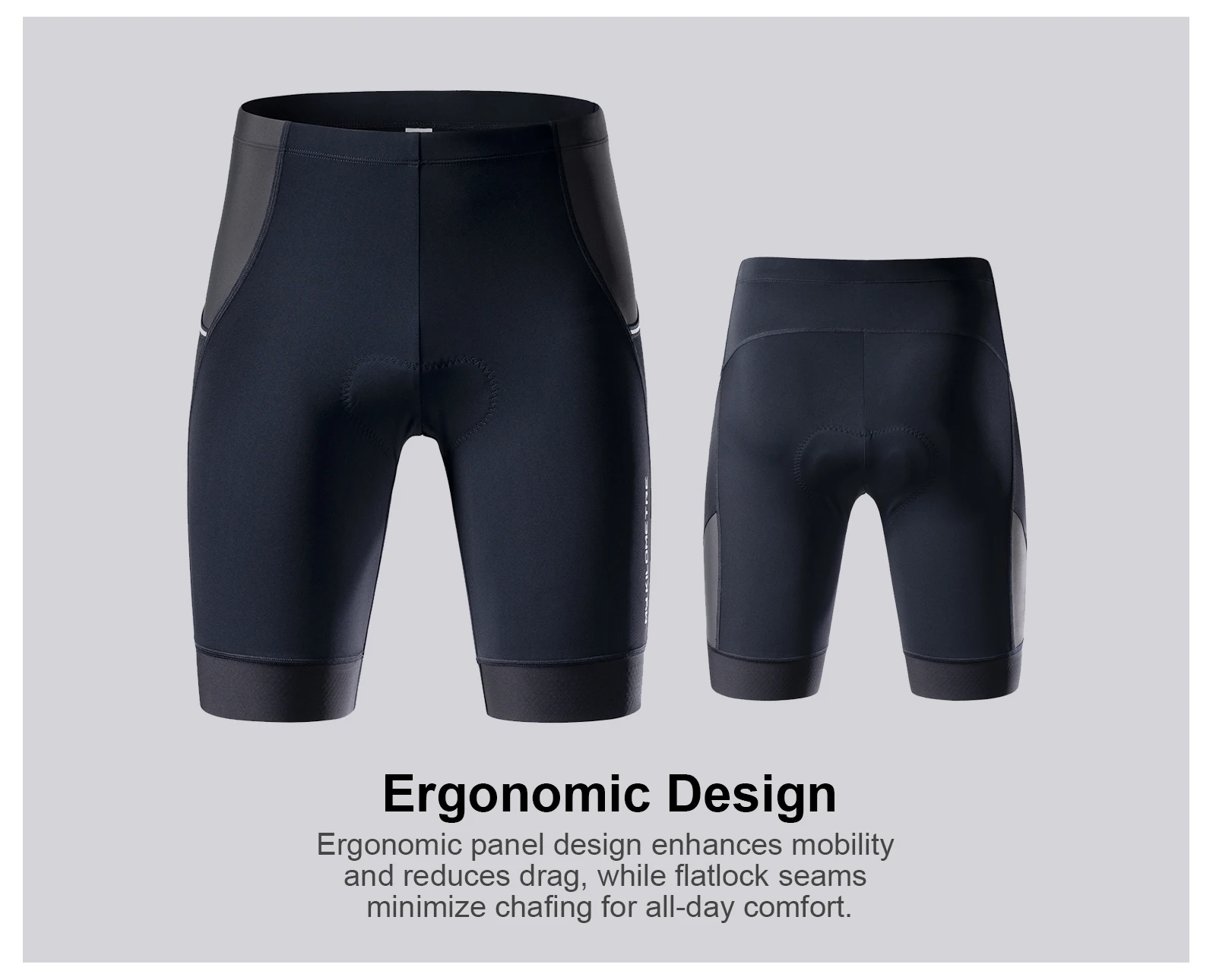 3-in-1-Triathlon-Shorts für Herren, schnell trocknend, gepolstert, zum Radfahren, Laufen, Schwimmen, Tri-Shorts, atmungsaktiv, Kompression, Schwimmen, Radfahren, Laufen, MY KILOMETRE – Detail 3