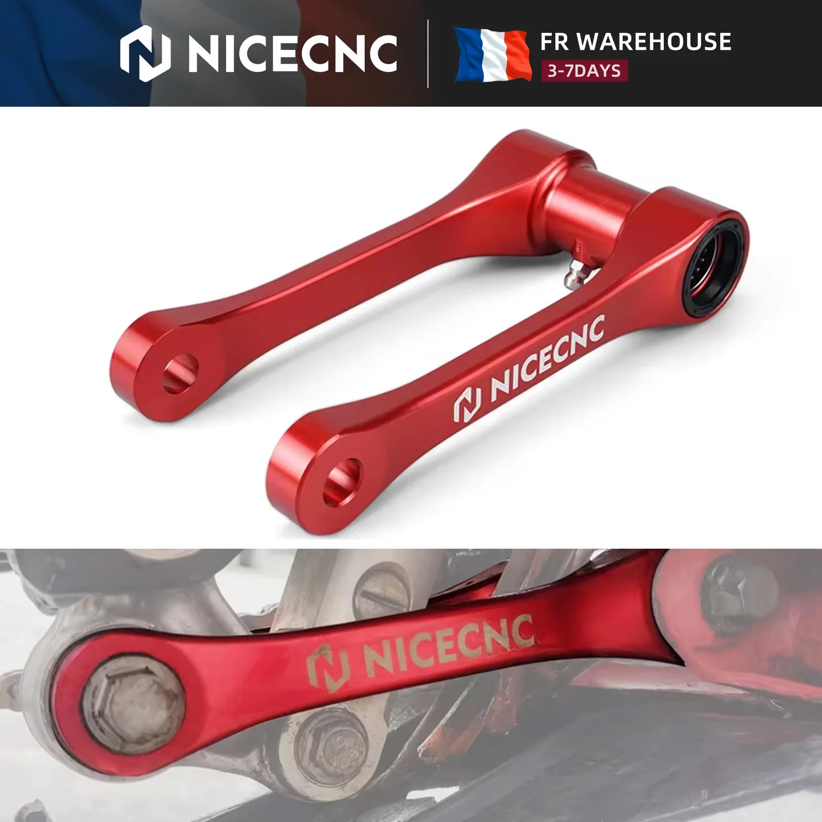NICECNC Kit de suspension abaissée 1,25 po (30 mm) pour Beta RR 300 X PRO Xtrainer 300 2025, compatible avec RR 125 RR 250 350 390 430 450 498 RR 2015-2025