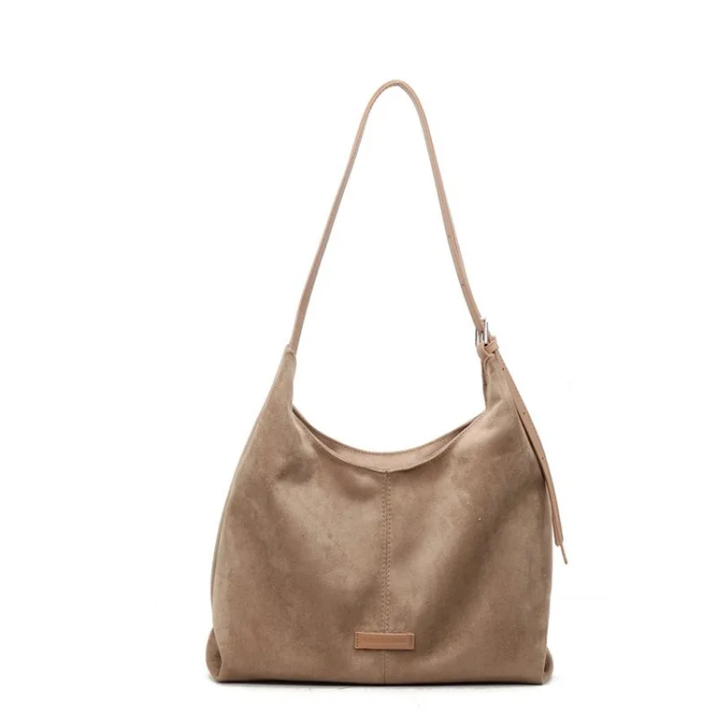 

High-End Luxury Unique Vintage Shopper Bag For Women Elegant Solid Color Large Capacity Perfect For Commuter Leisure