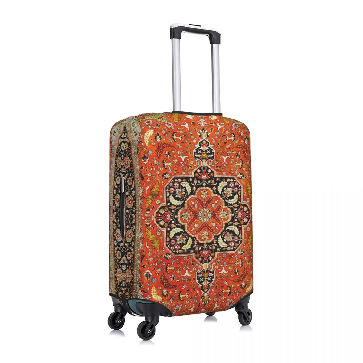 Vintage Silk Heriz Persian Rug Print Print Luggage Protective Dust Covers Elastic Waterproof 18-32inch Suitcase Cover