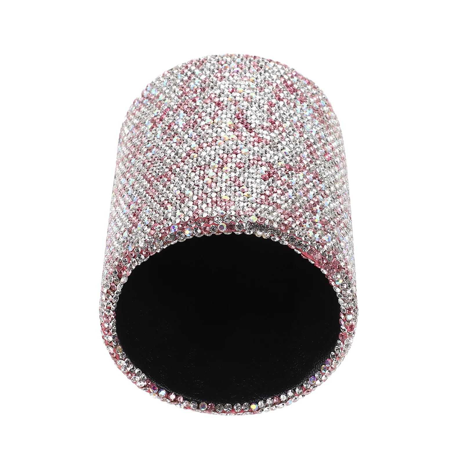 

Pink Glitter Makeup Brush Holder for Vanity Large Desktop Pen Pencil Cup Storage Box Standing Organizer Easy Clean