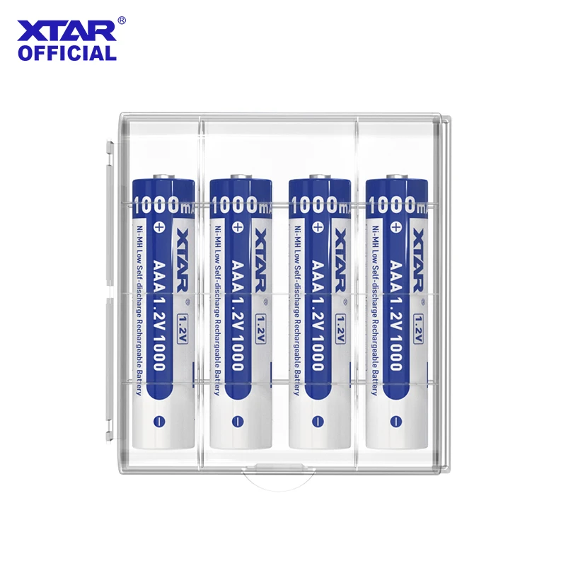 XTAR 4/8PCS 1.2V AAA 1000mAh Ni-MH Rechargeable Battery Low Self Discharge 500+ Cycles Long Life  Safe & Eco-Friendly
