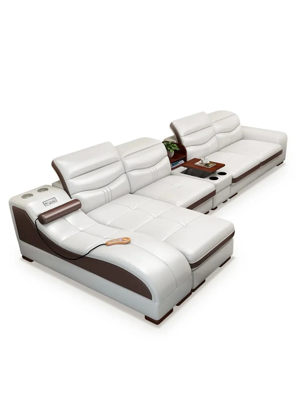 

#Italian Luxury Home Couches and Sofas Bed Modern Reclining Corner Genuine Leather Sectional Sofa With Storage Sets