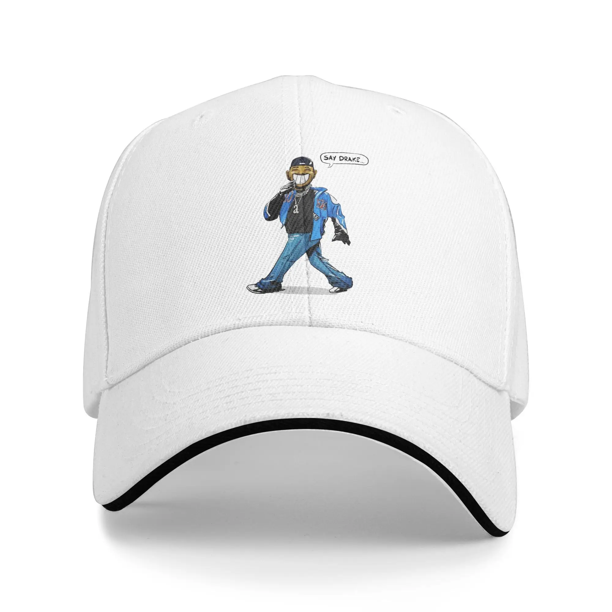 Letni raper Kendrick Lamar Czapka z daszkiem Say Drakes Outdoor Sports y2k Sun Trucker Hat Unisex-Teens Regulowane czapki z daszkiem