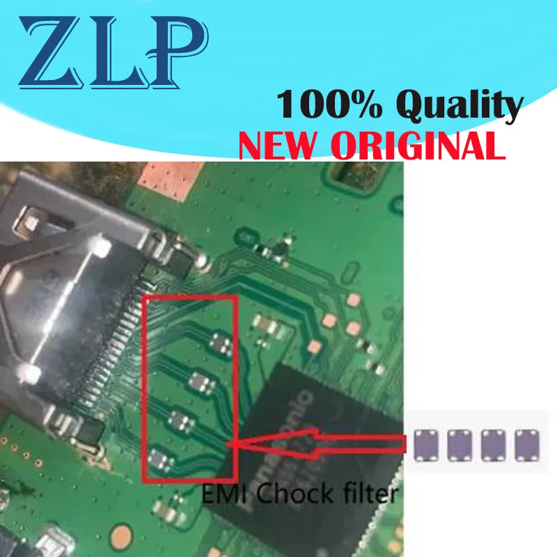 20 SZTUK dla PS4 Pro Slim Blisko portów HDMI BEZPIECZNIK KOŁA CHOCKE FILTR EMI Wymienny blisko do chipa MN864729