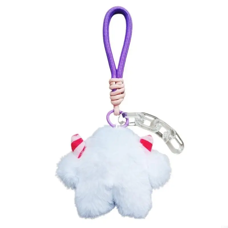 

Car KeyRing Pendant Plush School Bag Pendant Gift Snow Monsters Keychains