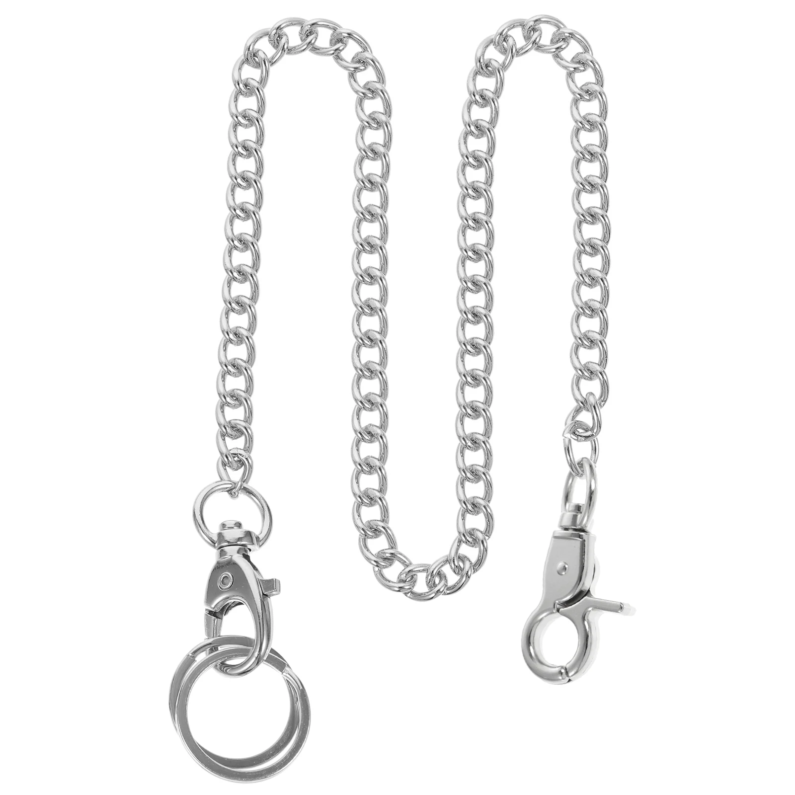 

Stainless Steel Clothes Hanging Chain Pocket Watch Chain Metal Handbags Tote Key Chains Pocket Watch Buckle Chain Jeans Chain