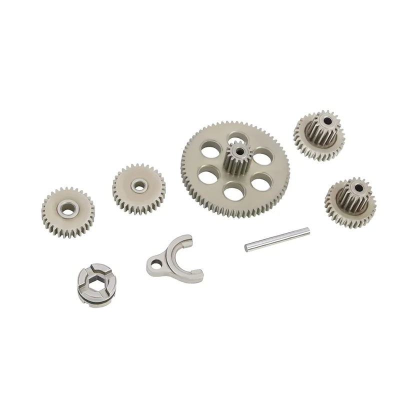 

Steel Transmission Gear For 1/24 1/18 Scale RC Crawler- Complete Gearbox Gears Set For FMS FCX24 K5 FCX18 LC80 Upgrades