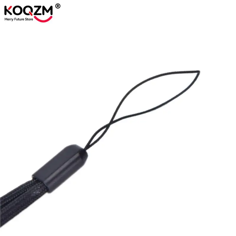 5pcs Nylon Hand Wrist Strap Lanyard For Camera Cell Phone For IPod USB Mp3 Mp4 Camera String Strap Black