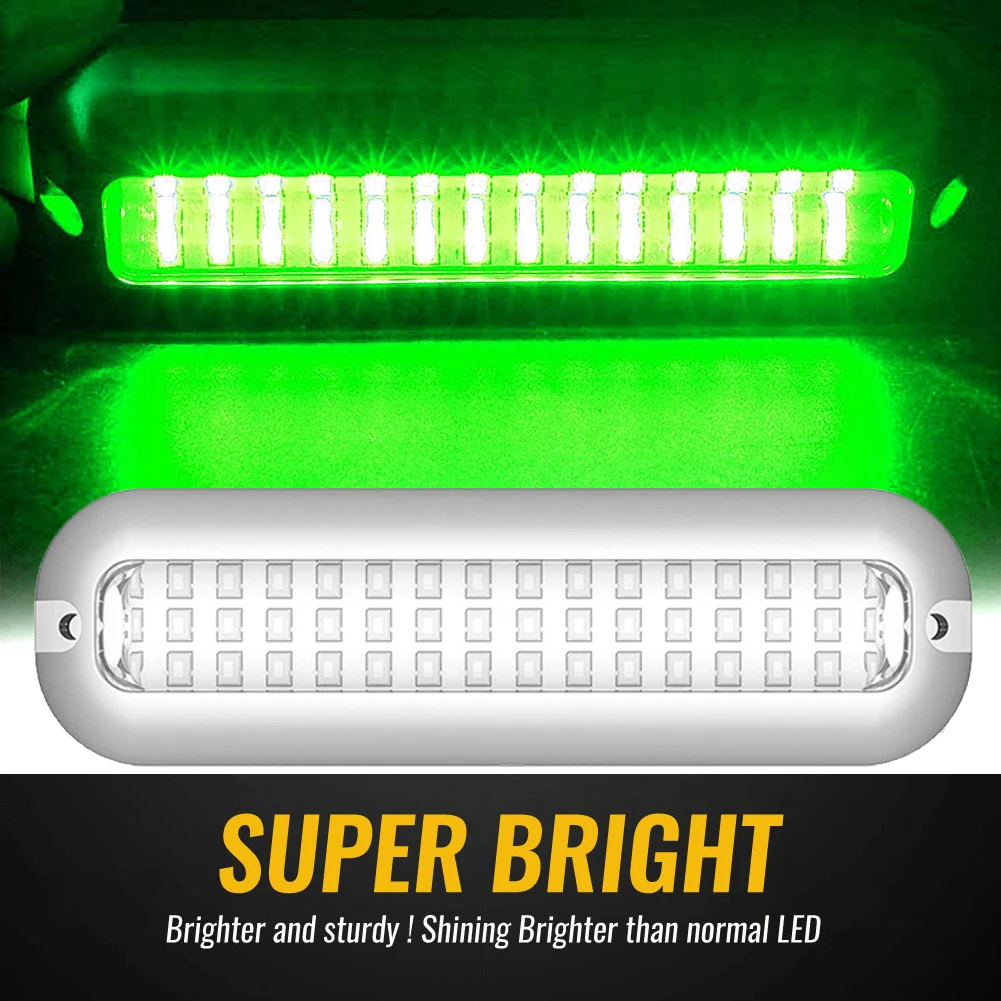 42LED 10V-30V Boat Transom Light Underwater Pontoon Marine Ship Boat Accessories Light Stainless Steel Waterproof Marine Light