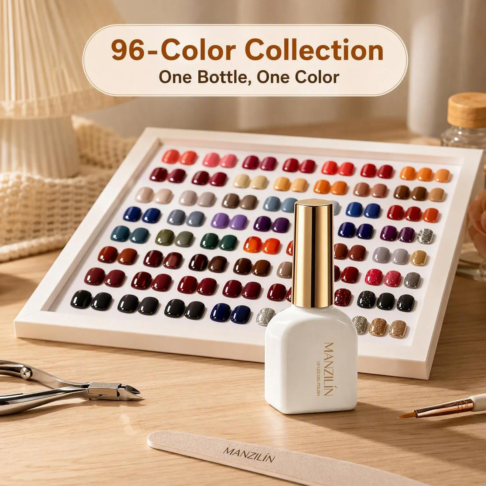 96 Colors Gel Nail Polish Set UV LED Soak off Custom Logo Professional Manicure Kit for Salon Nail Art