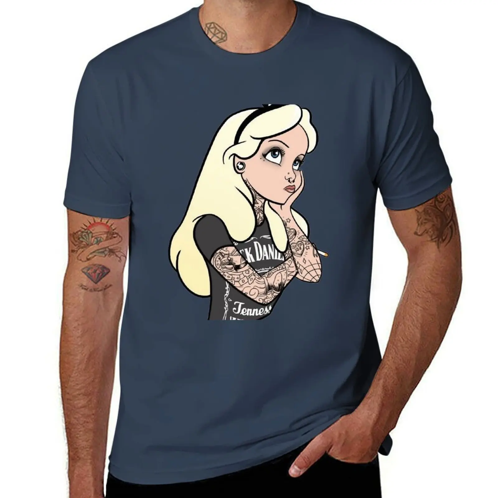 

alice punk T-Shirt t shirts for man cotton man t shirt cotton high quality T-Shirt