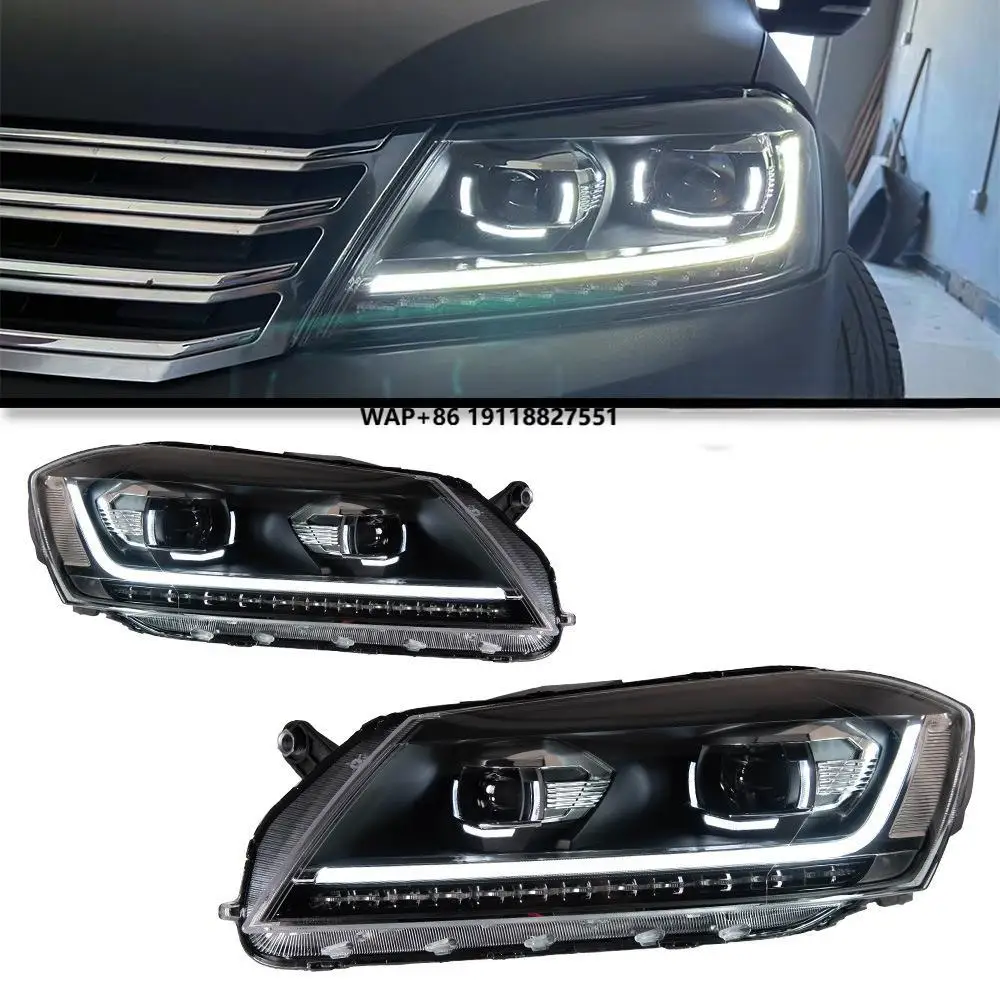 

For Passat B7 Headlight 2012-2016 Passat European LED DRL Hid Headlight Angel Eye Dual Xenon Beam Accessories