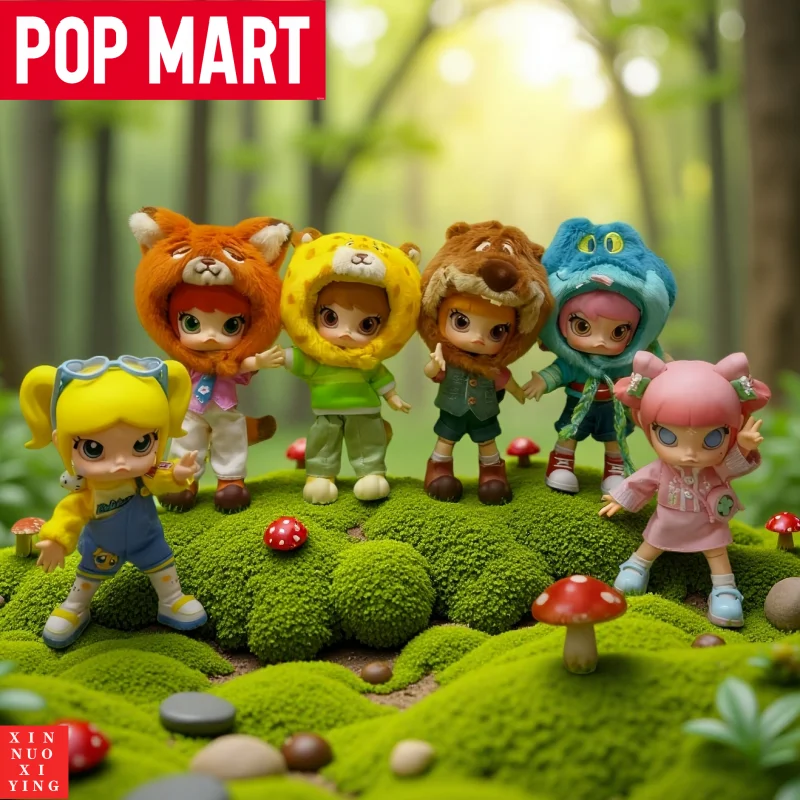 

Подлинная POP MART MOLLY Animal City 2 Series слепая коробка плюшевая игрушка фигурка Коллекционная модная 1/12 экшн-куклы движущиеся детали игрушки