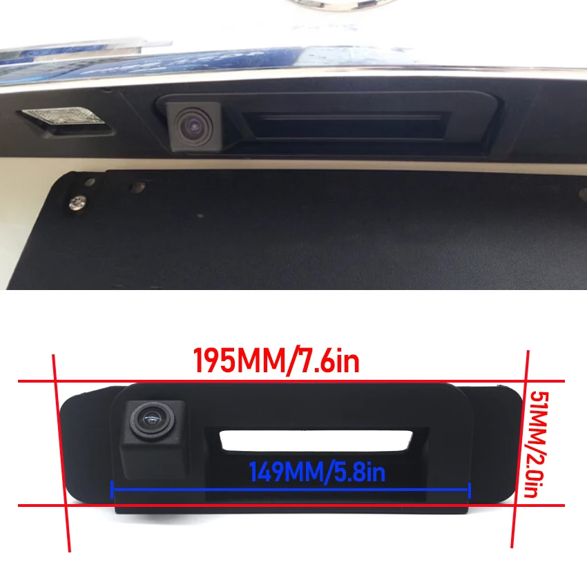 HD 1080P Car Rear View Trunk Handle Camera For Mercedes Benz ML350 W176 W205 X156 GLK X204 200 260 300 C Class C202 C250D CLA