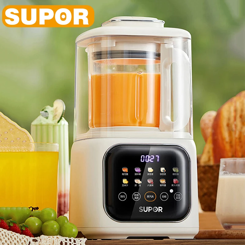 SUPOR Bass Food Blender SP613S Filter-free Soymilk Machine 1000ML High Borosilicate Glass Mixer Multifunctional Food Processor