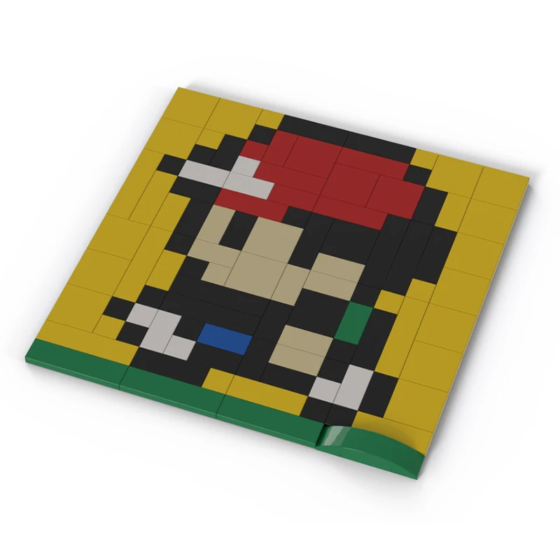 

104 шт. MOC пепельный карман для домашних животных, желтые строительные блоки, рождественский подарок, кирпичная игрушка для развития терпения и концентрации