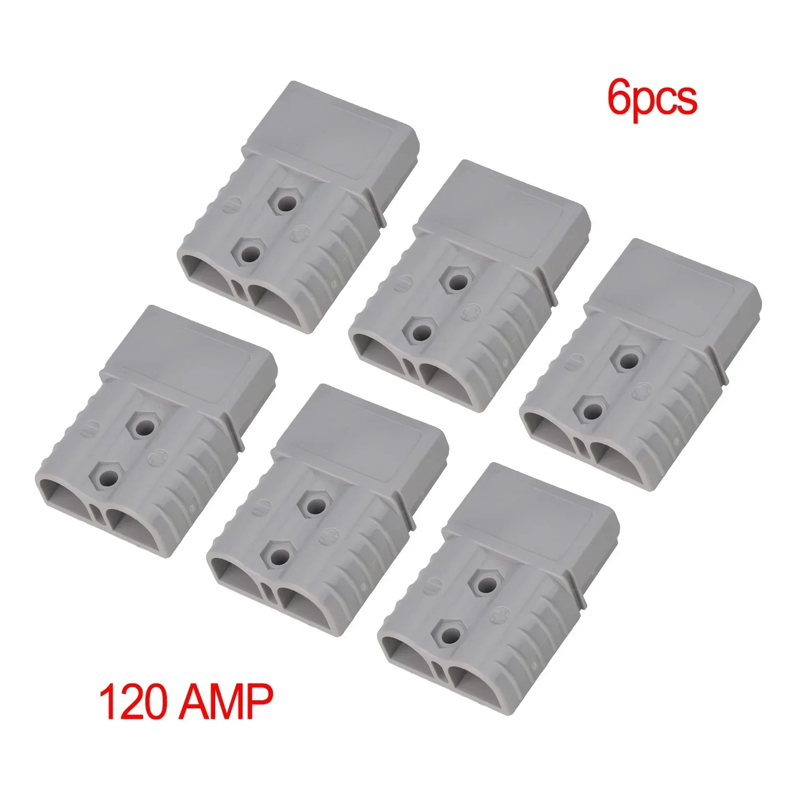 6pcs FOR Anderson Type Plug Connectors 120 AMP 12-24V 6AWG DC Power Tools Battery Caravan Cable Connectors Electrical Supplies