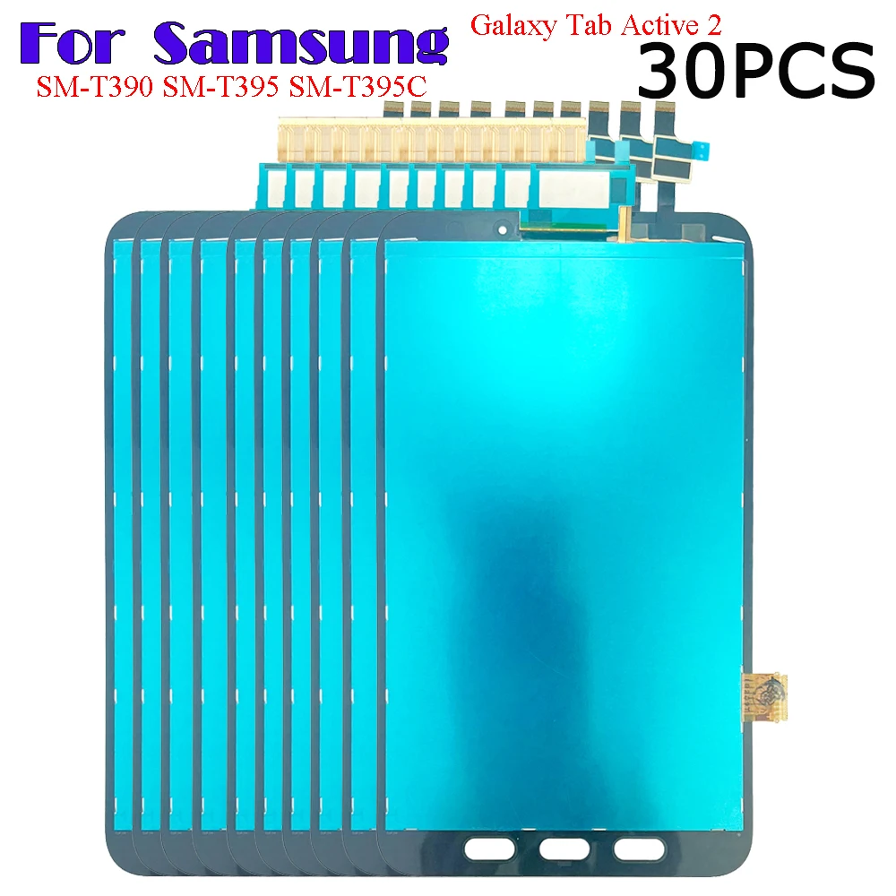 30PCS For Samsung Galaxy Tab Active2 SM-T390 SM-T395 SM-T395C T390 T395 LCD Display Touch Screen Digitizer Glass Assembly Repair