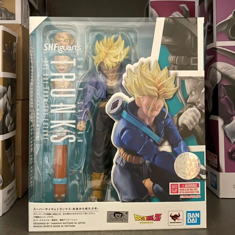 

In Stock Bandai S.h.figuarts Shf Dragon Ball Future Trunks The Boy From The Future Action Figure Collectible Birthday Toy Gift