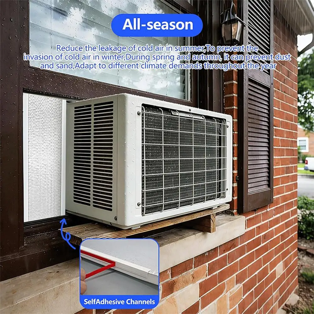 AC Unit Insulation Foam Seal Kit Designed for Standard Window Sizes to Improve Air Tightness and Climate  AC Unit