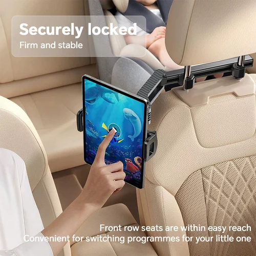 Imagen 2 del producto Almohada trasera telescópica para coche, soporte para teléfono, tableta, soporte para coche, asiento, reposacabezas trasero, soporte de montaje para teléfono, tableta, 4,7-12,9 pulgadas