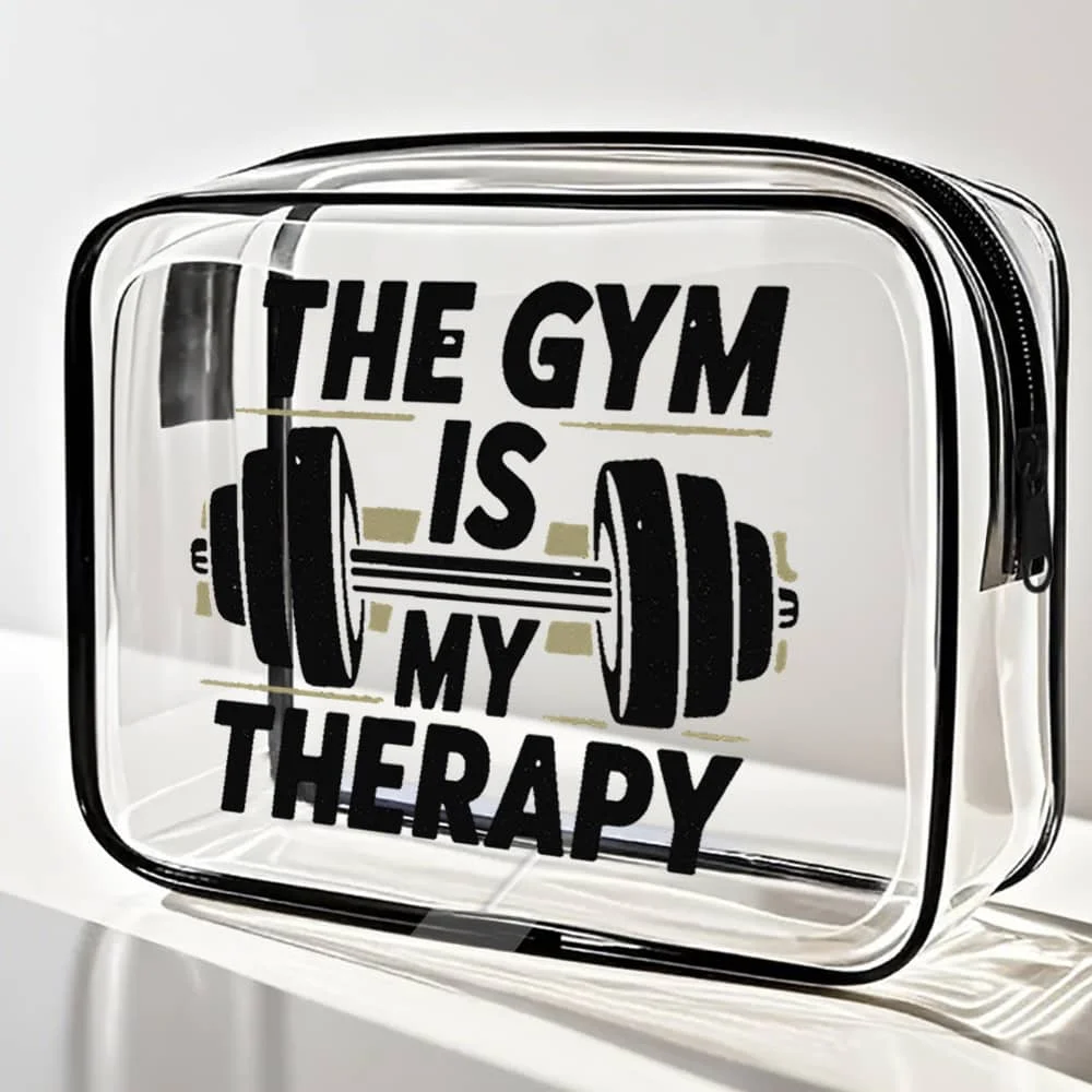 

This Is a Small Cosmetic Bag Featuring a Dumbbell Design, Perfect for Purses, Weekend Trips, And Travel Toiletries for Women. It