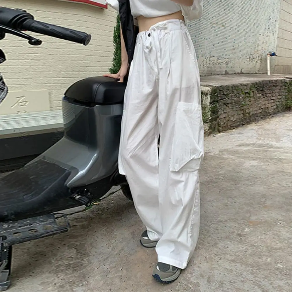 

Women Cargo PantsVintage Wide Leg Lady Trousers Casual High Waist Summer Spring Pants Streetwear